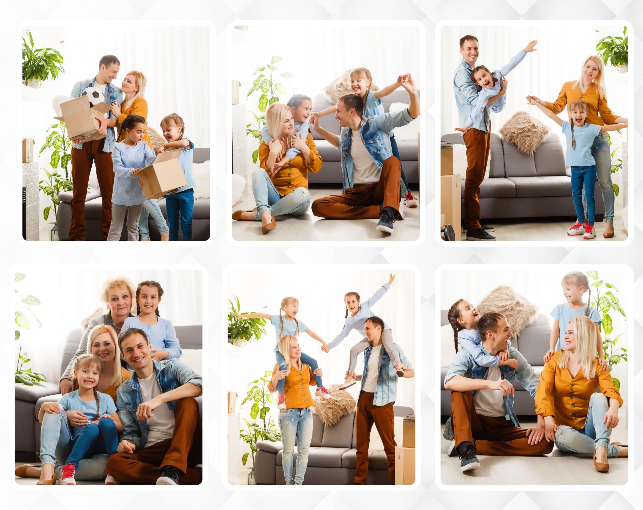 COLLAGE OF SIX PHOTOS