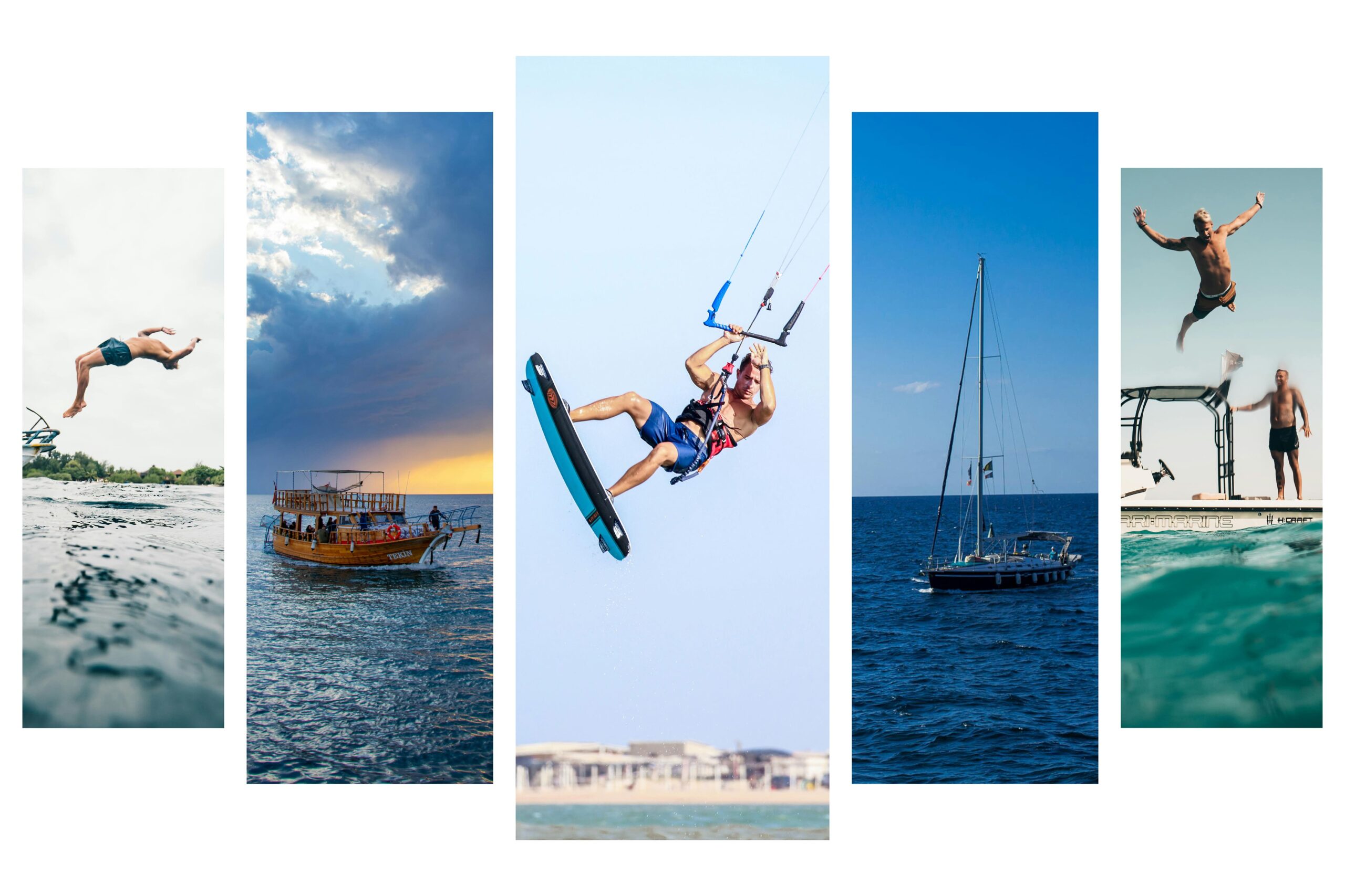 PHOTOCOLLAGE OF FIVE PHOTO'S